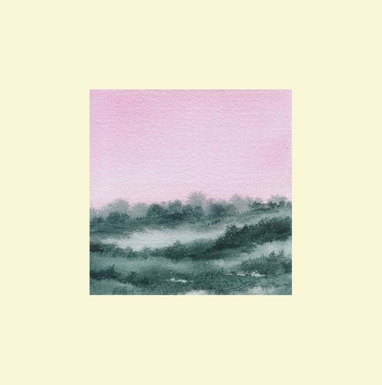 Dawn Mist, landscape painting